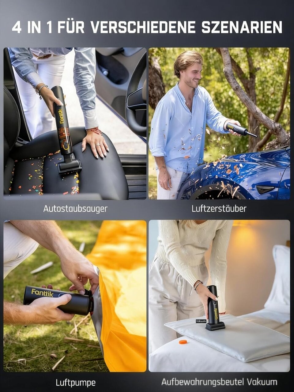 Fanttik Slim V8 APEX Akku-Autostaubsauger