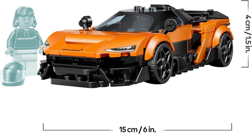 LEGO Speed Champions McLaren W1 - Modellauto mit sammelbarer Fahrer Minifigur