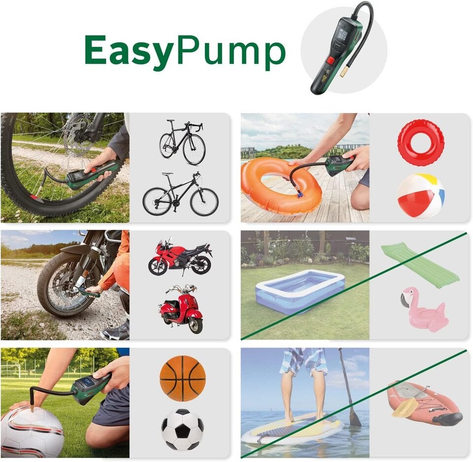 Bosch elektrische Fahrradpumpe/Luftpumpe/Mini Kompressor EasyPump