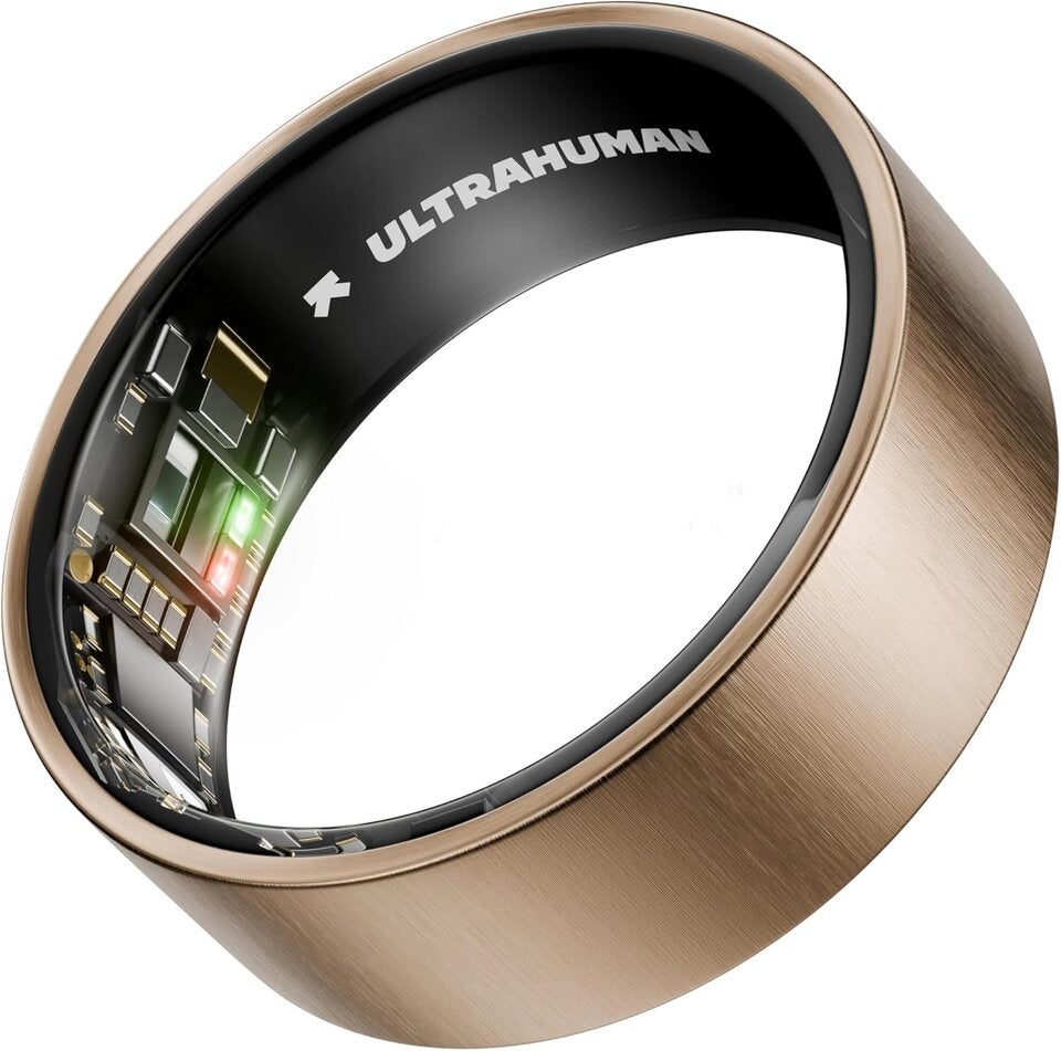 ULTRAHUMAN Ring AIR – Smart Ring Gesundheitstracker, Schlaf- & Fitness Tracker Ohne Abo, Herzfrequenz, HRV, SpO2, Titan, Bis 6 Tage Akku, Wasserdicht 100m, Damen & Herren