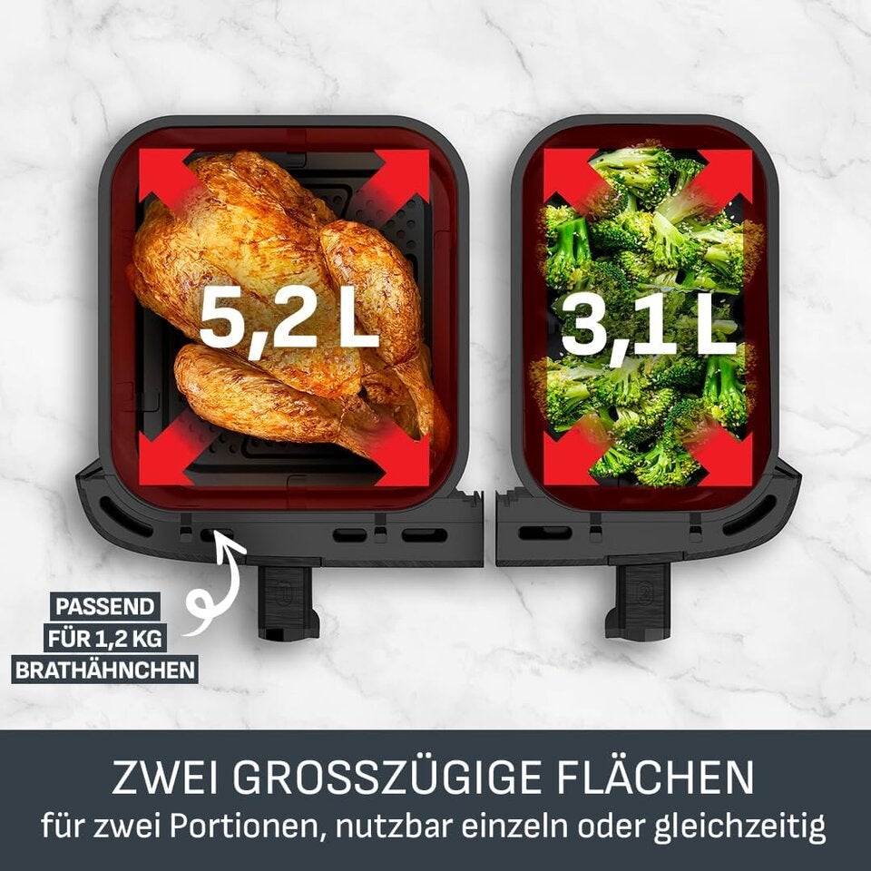 Tefal Dual Easy Fry Heißluftfritteuse