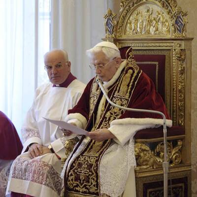 Die Bilder vom Papst-Rücktritt