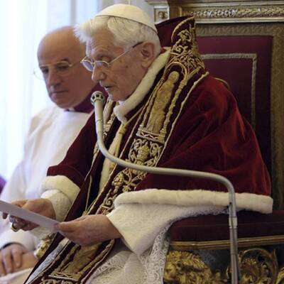 Die Bilder vom Papst-Rücktritt