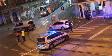Bomben-Alarm Stra&szlig;enbahn Wien Brigittenau Wallensteinstra&szlig;e