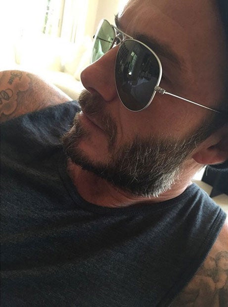 David Beckham wird grau