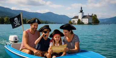 Piratenschatz-Suche am Attersee.