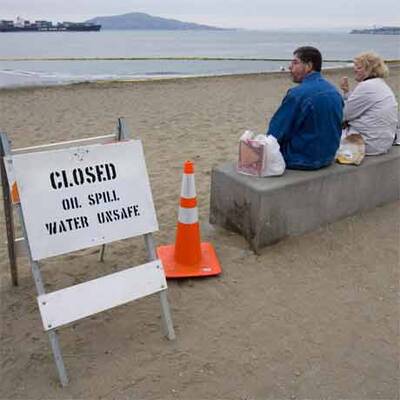 Ölpest in der Bucht von San Francisco