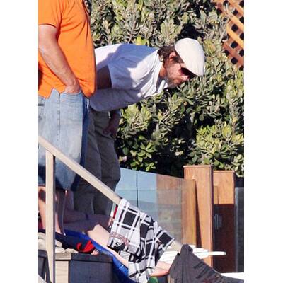 Brad Pitt, Maddox & Pax in Malibu