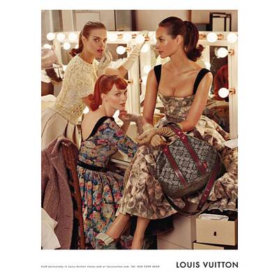 So schön: Louis Vuitton Herbst 2010 mit Christy Turlington, Natalia Vodianova und Karen Elson