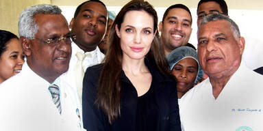Jolie auf Hilfstour für Haiti