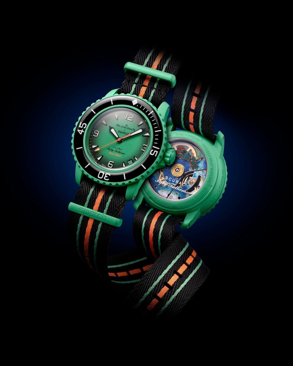 Fifty Fathoms: Swatch präsentiert neue Kooperation mit Blanc Pain