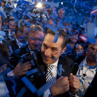 Jubel bei den Strache-Fans