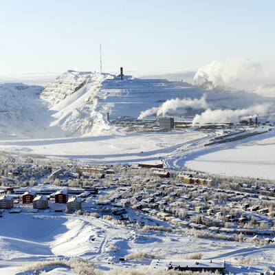 Blick auf den Hafen von Kiruna