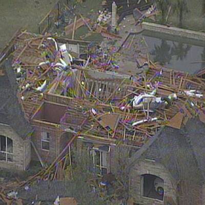 Verwüstung durch Tornados in Texas