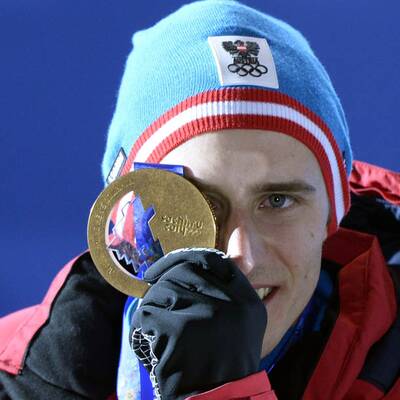 Siegerehrung von Matthias Mayer