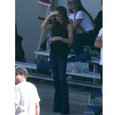 Posh: Auch am Fussball-Platz eine Styling-Queen 