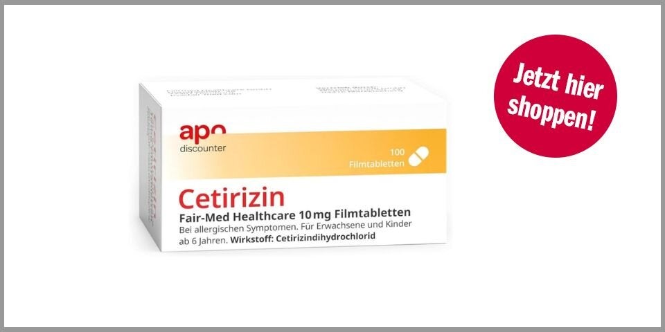Shopping Channel Allergie Saison Cetirizin 10 mg – 100 Stück