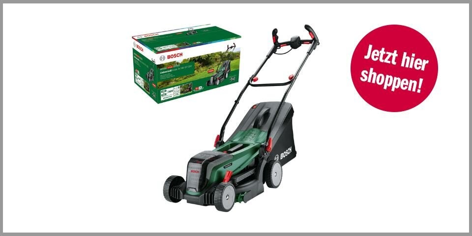 Shopping CH Frühling Bosch Akku-Rasenmäher UniversalRotak