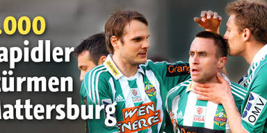 8.000 Rapidler stürmen Mattersburg
