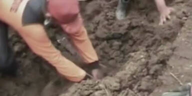 Mindestens 21 Tote bei Erdrutsch in Indonesien