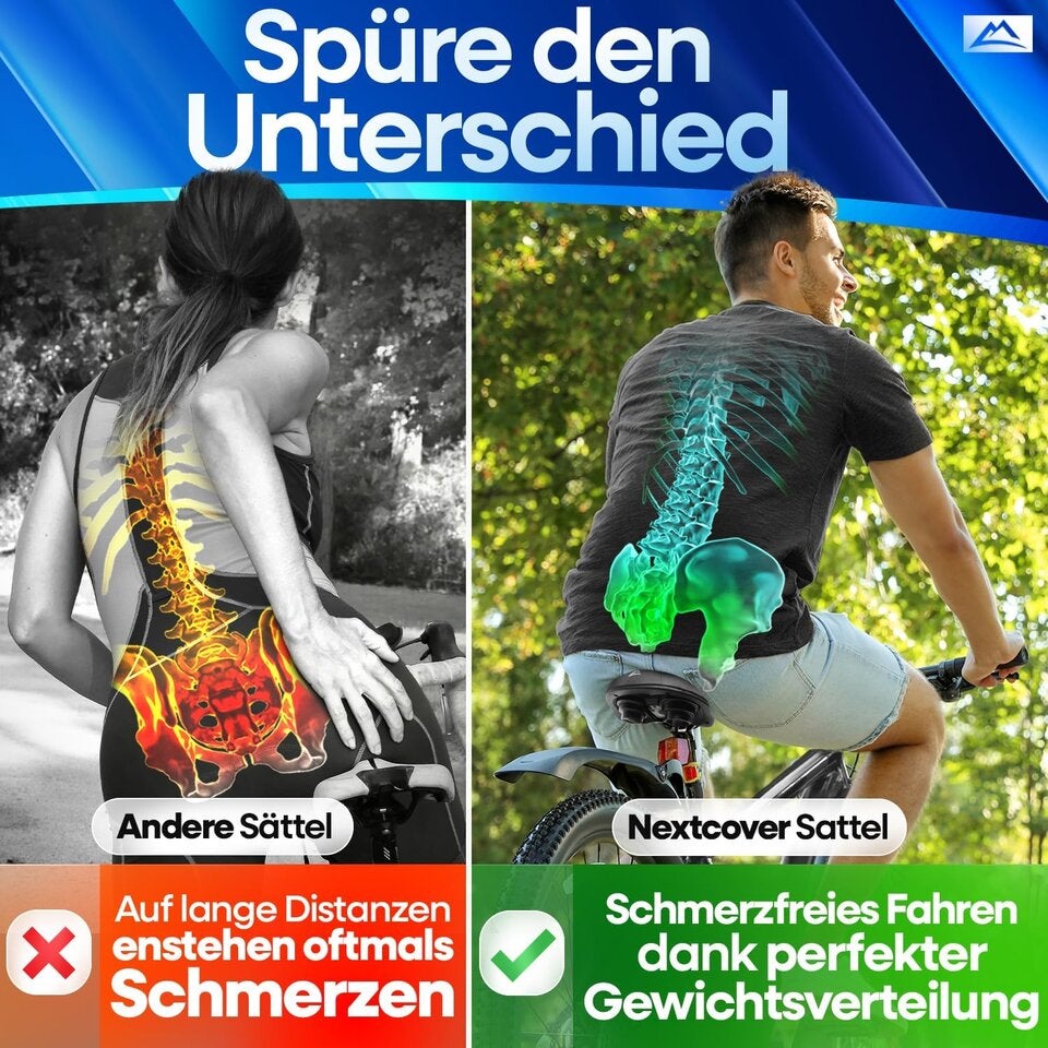 NEXTCOVER® Fahrradsattel - Das Original - mit Memory-Foam 3.0