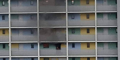 Ehefrau rettet Mann aus Brand-Wohnung