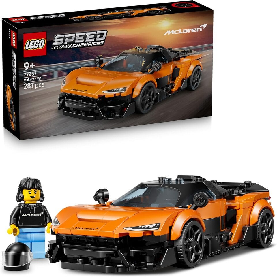 LEGO Speed Champions McLaren W1 - Modellauto mit sammelbarer Fahrer Minifigur