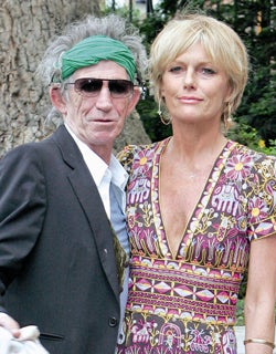 Keith Richards Patti Hansen