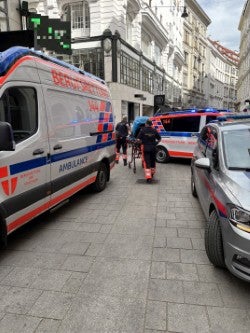 Innenstadt Kochunfall in Lokal Weihburggasse
