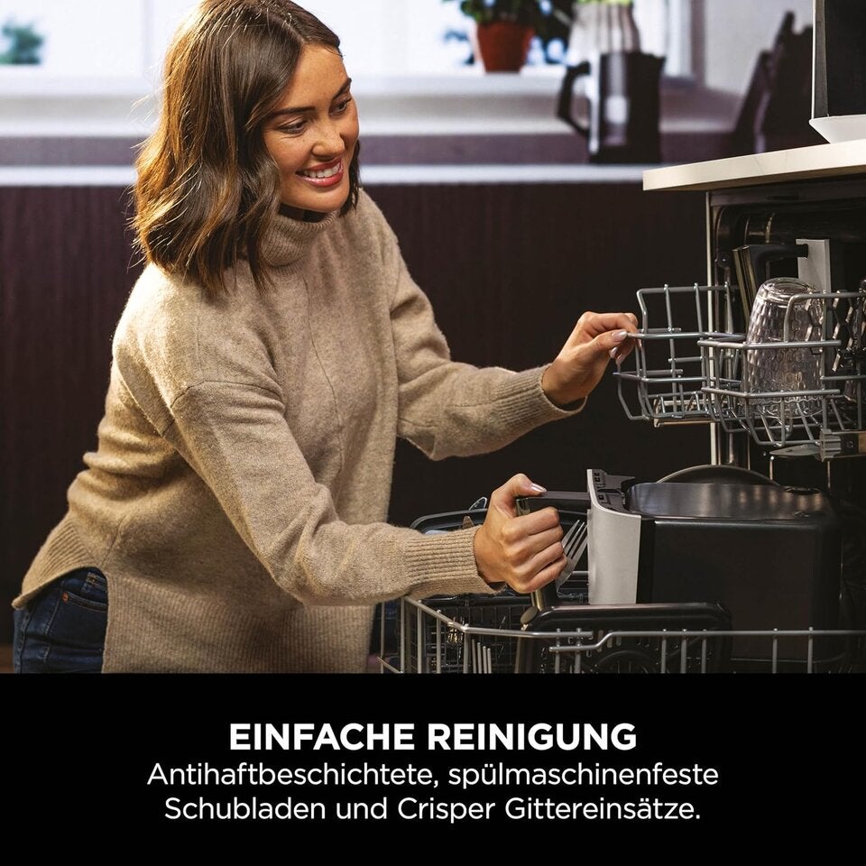 Ninja Dual Zone Digital Air Fryer, 2 Schubladen, 6-in-1, Heißluftfritteuse