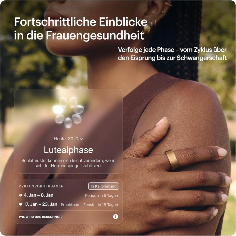 ULTRAHUMAN Ring AIR – Smart Ring Gesundheitstracker, Schlaf- & Fitness Tracker Ohne Abo, Herzfrequenz, HRV, SpO2, Titan, Bis 6 Tage Akku, Wasserdicht 100m, Damen & Herren