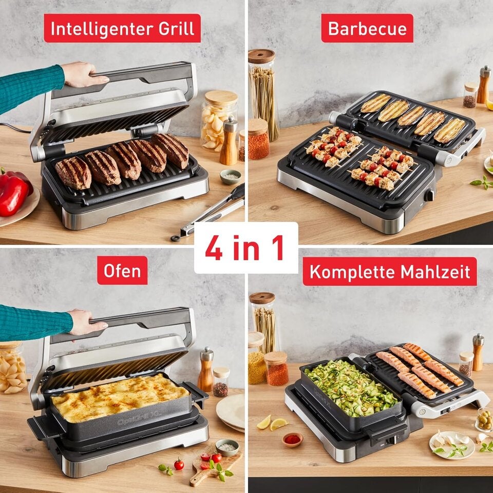 Tefal OptiGrill 4in1 XL Kontaktgrill mit Backschale - Jetzt reduziert auf Amazon!
