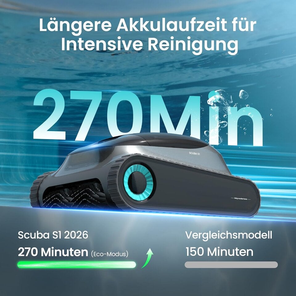 (2026 Upgrade) AIPER Scuba S1 Poolroboter Boden und Wand - Jetzt auf Amazon!