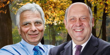 Werner Faymann & Josef Pröll als Pensionisten