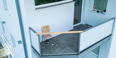 Balkon Absturz zwei Arbeiter