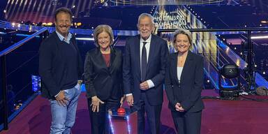 Michael Kr&ouml;n, Ingrid Thurnher, Alexander Van der Bellen und Stefanie Groiss-Horowitz&nbsp;