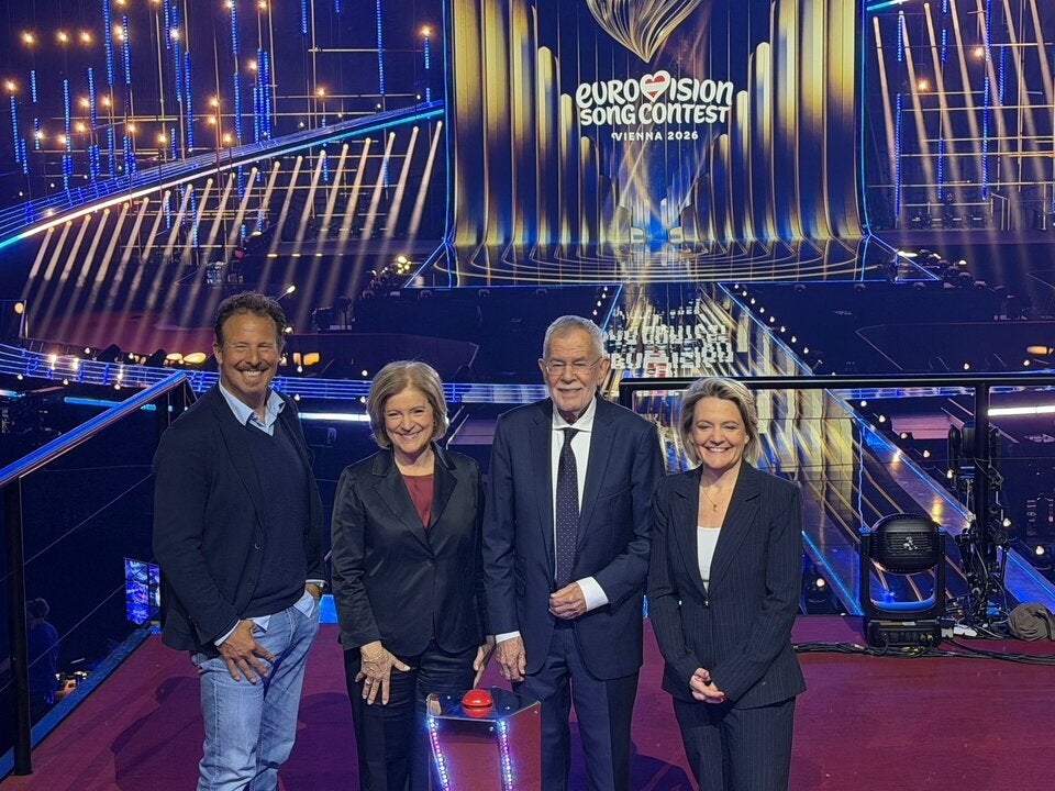 Michael Krön, Ingrid Thurnher, Alexander Van der Bellen und Stefanie Groiss-Horowitz 