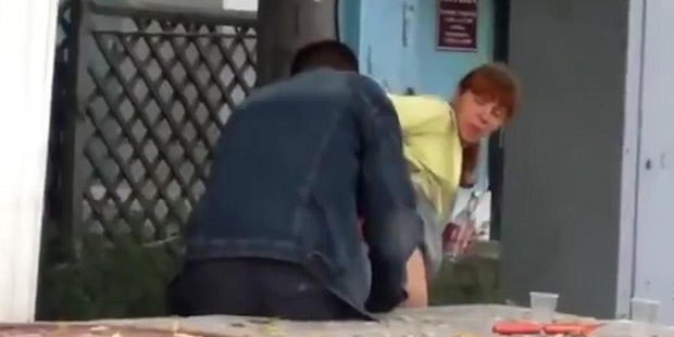 Russisches Paar peinlich Sex