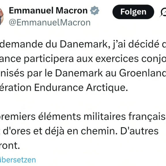 Konflikt um Grönland: Erste Truppen aus Europa in gelandet