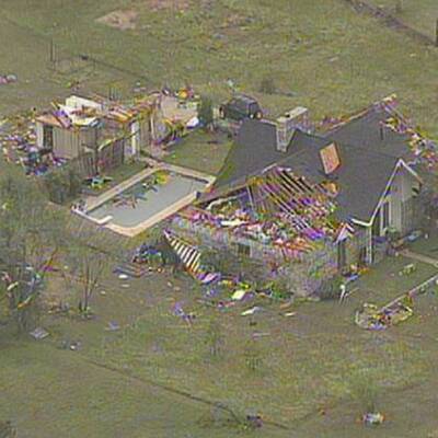Verwüstung durch Tornados in Texas