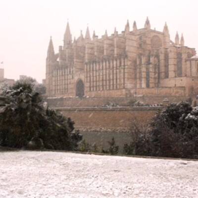 Schneefall im Februar 2012