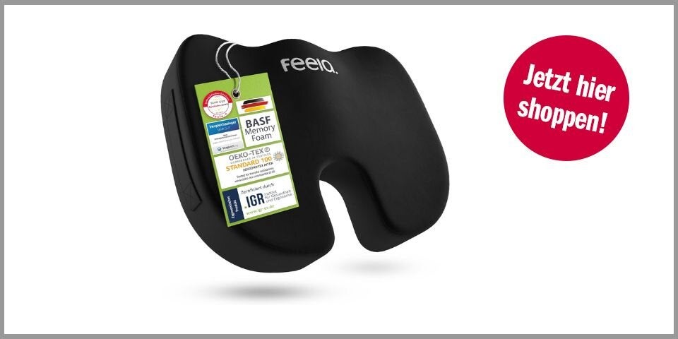 Feela Orthopädisches Sitzkissen – für 44,27 statt 60,41 Euro bei Amazon* 