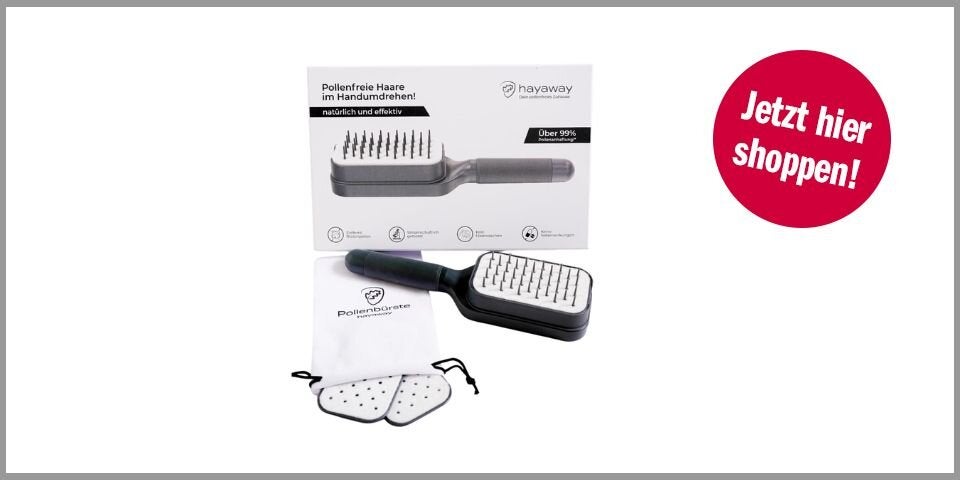 Shopping Channel Allergie Saison  Pollenfilter-Haarbürste