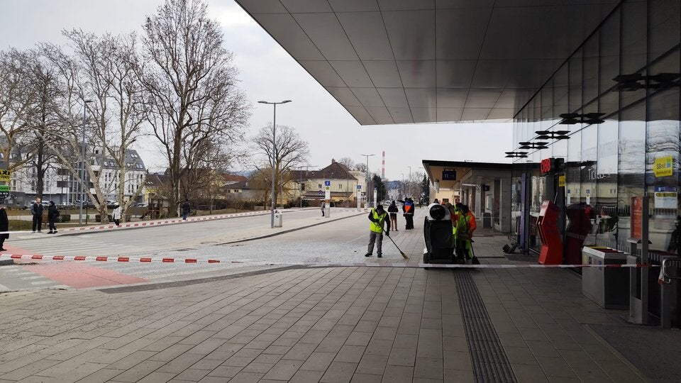 Bahnhof Korneuburg Bankomatsprenger
