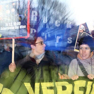 Demo auf der Wiener Ringstraße