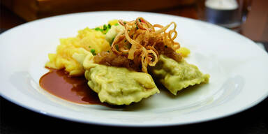 Maultaschen mit Kartoffelsalat