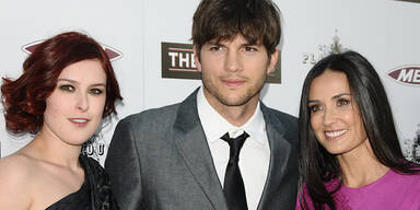 Rumer Willis, Ashton Kutcher, Demi Moore