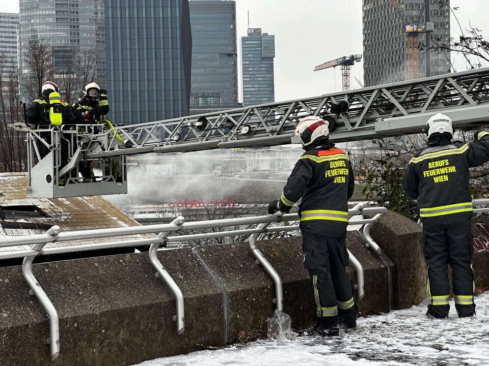 Brand Donauinsel