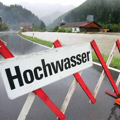 Hochwasser in Ransing bei Mariazell
