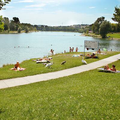 Kärnten, Ossiachersee: 22 Grad